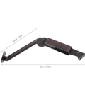 2Pcs Spring Lid Support Hinges for Wooden Chest Box with Fold Down and Swing Down Function, dimensions shown.
