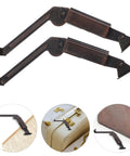 2Pcs Spring Lid Support Hinges for Wooden Chest Box with Fold Down and Swing Down Function, Heavy Duty Cabinet Door Lift Up Hardware
