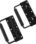 Spring Loaded Handle Set 4.9 Inch Heavy Duty Surface Mount Chest Handles With Rubber Grip Durable Cast Iron Construction Featuring Rust Resistant Black Coating