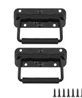 Spring Loaded Chest Handle Set Of 2 With Rubber Grip Heavy Duty Stainless Steel Folding Handles and screws