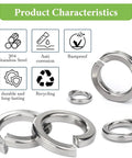 Spring Lock Washers Assortment Kit 1000 Pack 304 Stainless Steel M2 To M12 characteristics display