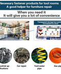 108 Piece Spring Pipe Clamp Set With Tools 9 Sizes From 6 To 18mm for Automotive Marine Gardening and Industrial Hose Interfaces
