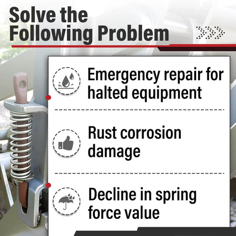 Six Pack 9734 Compression Spring Set in Spring Steel image with solutions for equipment repair and corrosion issues.
