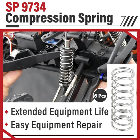 Six Pack 9734 Compression Spring Set in Spring Steel, 0.105 Inch Wire Diameter, on installed equipment with detailed view.