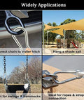 Pack Of 50 Two Inch Safety Spring Snap Hooks Carabiner Clips M5 3/16 Inch Quick Link used in various outdoor setups