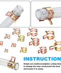 260 Piece 6 To 25mm Fuel Line Hose Spring Clip Clamps Set In 12 Sizes Durable 65Mn Spring Steel Vacuum Hose Pipe Clips