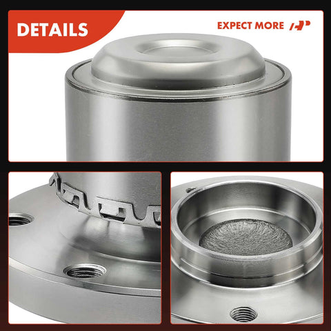 Front Left Wheel Bearing And Hub Assembly For Mercedes Sprinter 2500 2010-2017 RWD - Bolt-On Replacement, close-up details