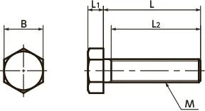 SPS-M6-12-H NBK Plastic Screw - Hex Head Screws - PPS Pack of 10 Screws - Made in Japan - VXB Ball Bearings