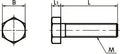 Diagram of ✝️ SPVC-M4-35-H-IV NBK Plastic Screw - Hex Head Screws - H-PVC - Made in Japan showing dimensions for mechanical systems.