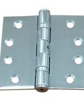 Square Ball Bearing Commercial Door Hinges for High-Traffic Entrances, 4 Inch Heavy-Duty Steel with Non-Removable Pin, stainless steel