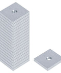 Heavy Duty Square Channel Washer For One And Five Eighths Inch Strut Channel With Three Eighths Inch Sixteen Tapped Hole Size One And Three Eighths By One And Half Inches Seven Thirty Seconds Inch Thick Low Carbon Steel Pack Of Twenty