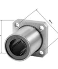 Smooth, precise linear movement with a pair of square flange bearings featuring a 20mm bore, 32mm OD, 42mm length; sealed on both sides for longevity.