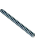 Three One Quarter Inch By One Quarter Inch By Twelve Inch Square Steel Key Stock Bars, Zinc Coated, Cold Drawn, For Machinists And Fabricators