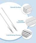 2 Pcs Square Steel Key Stock Three Sixteenths By Three Sixteenths By Twelve Inches Cold Drawn 45 Grade Steel Bars with features