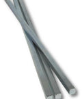 One Quarter Inch By One Quarter Inch By Twelve Inch Square Steel Key Stock Bar Zinc Coated Cold Drawn Steel Oversized Precision Key Stock Pack Of Three For Machinists And Fabricators In Industrial Projects Beefy Heavy Duty Grade image of three metal key stock bars