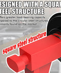 Close-up of square steel structure of 2-Pack Heavy-Duty Shipping Container Wheel Kit With 8 Lug Bolt-On Spindle For Up To 40ft Containers
