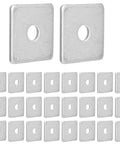 Electrogalvanized Square Strut Washer Plates One And Five Eighths Inches With Three Eighths Inch Hole And Three Point Five Millimeter Thickness 40 By 40 Millimeter 35 Pack Heavy Duty Carbon Steel Washers For Standard One And Five Eighths Inch Strut