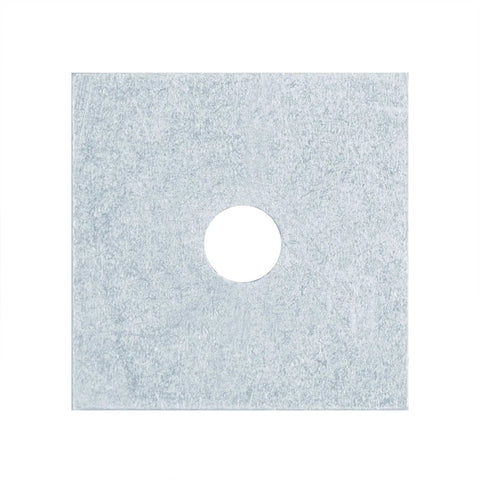 Square washer plate for 1-5/8 inch strut channel with 5/16 inch bolt hole, carbon steel, part of a twenty pack for electrical HVAC mounting.