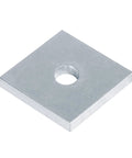 Twenty Pack Square Strut Washer Plates for one and five eighths inch strut channel with five sixteenths inch bolt hole, single plate view
