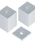 Twenty Pack Square Strut Washer Plates For One And Five Eighths Inch Strut Channel With Five Sixteenths Inch Bolt Hole in stack view