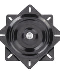 Heavy Duty Square Swivel Plate Replacement For Bar Stools And Chairs With Full Ball Bearings Steel Plate 9.65 Inch Square 0.1 Inch Thick