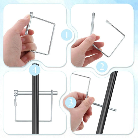 40 Pack Square Trailer Hitch Pins One Fourth Inch Diameter Locking Pins With Zinc Coating For Farm Lawn Garden And Tow Wagons