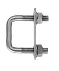 Square U Bolts 4 Pack M8 304 Stainless Steel With Washers And Nuts 30mm Inner Width For Ski Or Fishing Boat Or Sail Trailer Replacement Parts