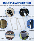 Square U Bolts Kit With Frame Plates And Nuts Stainless Steel U Clamp Bolts For Wood Boats Trailers Tubes Industrial Use Three Eighths Inch By Four Inch By Seven Inch Thread multiple applications