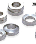 SQWS-20 NBK Stainless Steel Spherical Washers -Made in Japan, showing multiple washers from different angles.