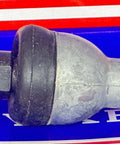 Side view of SQZ12 Ball Joint M12 Rod End Bearing - Straight Type on blue and red background
