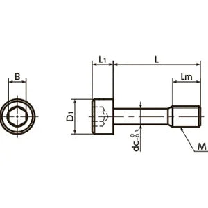 SSC-M5-12 NBK Socket Head Cap Captive Screws Made in Japan - VXB Ball Bearings