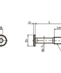 SSCHS-M3-10 NBK Socket Head Cap Captive Screws with Special Low Profile Made in Japan - VXB Ball Bearings