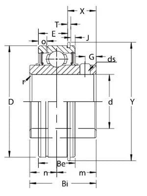 SSER-60mm Stainless Steel Insert bearing 60mm - VXB Ball Bearings