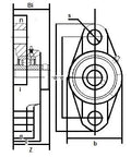 SSUCFT202-15mm Flange 2 Bolt Bearing 15mm Bore Mounted Bearings - VXB Ball Bearings