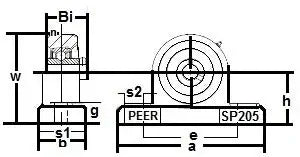 SSUCP-210-32 Pillow Block 2 Bore Set Screw Locking Mounted Bearing - Buy Bearings online - Fast US Shipping