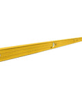 Stabila Type 96M Magnetic Level side view showing aluminum body and rare-earth magnets on a 96-inch length for precise framing