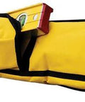Stabila 30015 Level Case Five Pocket Nylon Storage For 48 Inch 1220 Mm, 32 Inch 810 Mm, 24 Inch 610 Mm, 16 Inch 410 Mm And Torpedo Level Keeps Tools Protected And Organized With Rugged Padded Construction For Job Site Convenience, side view showing logo and multiple pockets.