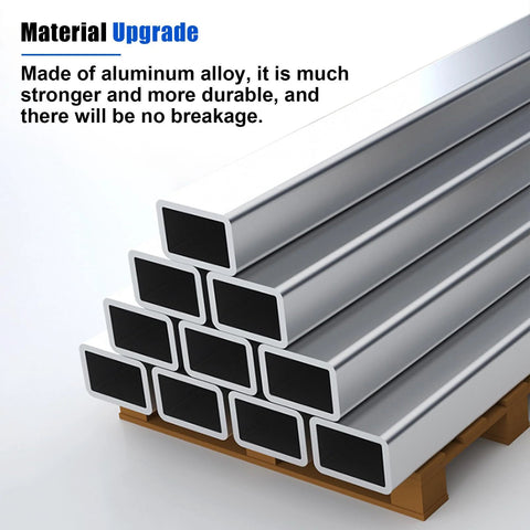 Aluminum alloy bars stacked on a pallet, showcasing material strength for RV Schwintek Bearing Block Kit For In Wall Slide Outs.