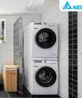 Laundry room featuring Delta Breez Radiance 80 CFM Exhaust Bathroom Fan With Quiet Operation And Built In Thermostat Heater installed on ceiling.