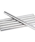 D Shaft Rods 303 and 304 Stainless Steel Accuracy Ground Axles for Robots, CNC Machines and Industrial Automation Gear, 6 pcs