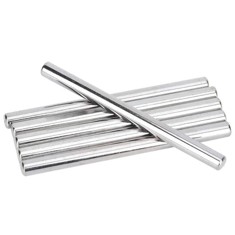 D Shaft Rods 303 and 304 Stainless Steel Accuracy Ground Axles for Robots, CNC Machines and Industrial Automation Gear, 6 pcs