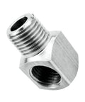 Stainless Steel Cast Pipe Fittings 90 Degree Street Elbow One Quarter Inch NPT Male By One Quarter Inch NPT Female for air, water, fuel lines