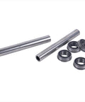 2X Stainless Steel Front Wheel Axle And Bearing Conversion Kit For Husqvarna 6 Inch Wheel Sleeves components shown.