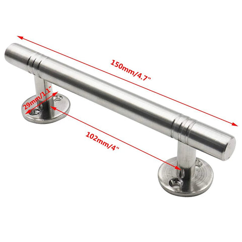 Sliding Barn Door Handle Stainless Steel Heavy Duty Solid Pull Handle With 150mm Length And 102mm Center To Center Hole To Hole Distance