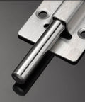 Close-up of a 20 Pack 3 Inch Stainless Steel Barrel Bolt Latch Set With 6 Screws For Indoor Doors And Gates Silver Sliding Bolt Lock For Top Of Door.