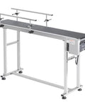 Industrial Grade Stainless Steel Motorized Belt Conveyor For Inkjet Coding Applications With PVC Anti Static Belt 59 By 15.7 Inch Conveyor Table