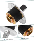 Stainless Steel Blender Drive Coupling Replacement Blade Coupler For Kitchen Blenders Built To Last And Easy To Fit Works Like A Charm Reduces Wear And Tear Replacement Part For Jar Mixers Keeps Your Blender Running Smoothly, showing close-up views of the coupling.