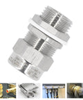 Heavy Duty 304 Stainless Steel Cable Gland G1/2 IP66 Waterproof Armored Connector With Extended Thread IP68 Strain Relief Grommet