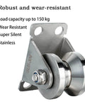 32mm Cable Pulley Wheel Wall Mount With Dual Bearings And Heavy Duty Construction For Smooth Wire Rope Travel 3 To 10mm Stainless Steel V Style Rope Pulley