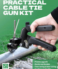Heavy Duty Stainless Steel Cable Tie Gun Kit With 150 Pcs 11 8 Inch 304 Stainless Ties for fence repair on chain link fences